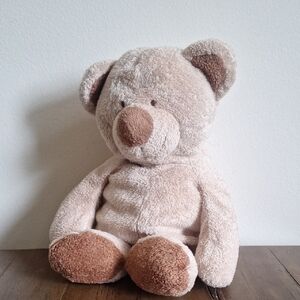 TY Pluffies Bear Lovey Plush Toy Stuffed Animal 2004 Tan Teddy Bear TyLux
